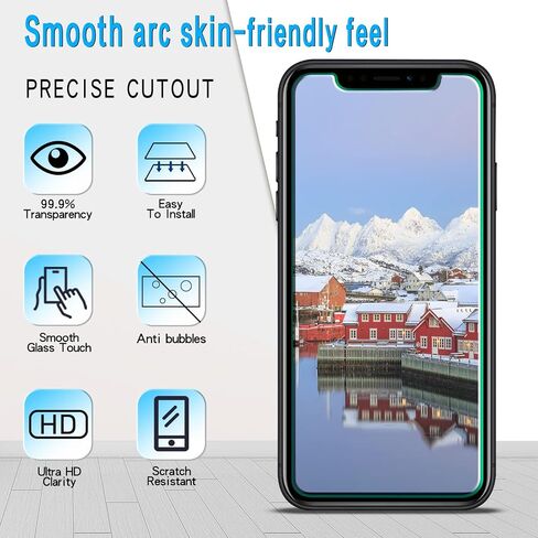 Slanku [3 Pack] Privacy Screen Protector for iPhone 11 Pro Max, XS Max Tempered Glass Film, Anti-Spy, Full Coverage, Case Friendly in Saudi Arabia
