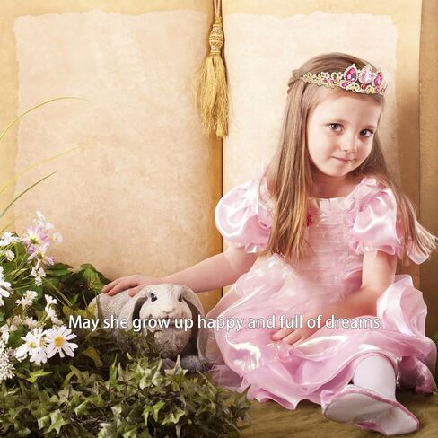 Rapunzel Crown Girls Women Princess Crown Tiara for Little Girls Kids Princess Birthday Accessories Halloween in Kuwait