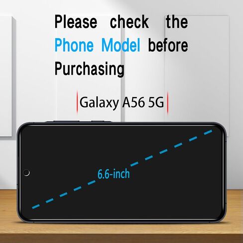 Slanku [3 Pack] Privacy Screen Protector for Samsung Galaxy A35 5G/ Samsung Galaxy A55 5G Tempered Glass Film, Anti-Spy, Easy to install, 9H Hardness in Kuwait