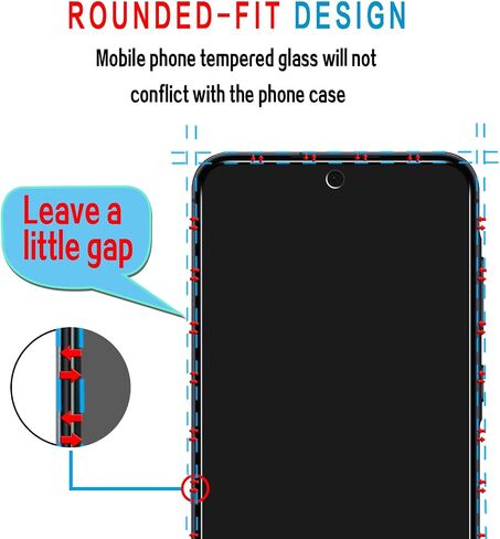 Slanku [3 Pack] Privacy Screen Protector for Samsung Galaxy A35 5G/ Samsung Galaxy A55 5G Tempered Glass Film, Anti-Spy, Easy to install, 9H Hardness in Kuwait