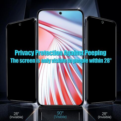 Slanku [3 Pack] Privacy Screen Protector for Samsung Galaxy A35 5G/ Samsung Galaxy A55 5G Tempered Glass Film, Anti-Spy, Easy to install, 9H Hardness in Kuwait