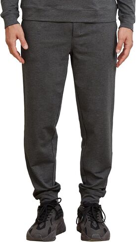 netdraw Men's Bamboo Viscose Cotton Jogger Sweatpants, Casual Lounge Tapered Cuffed Pants with Pockets in Saudi Arabia