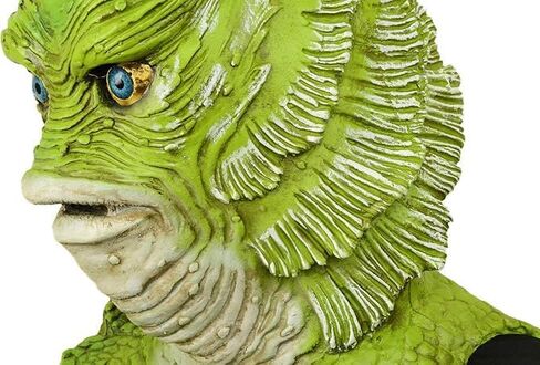 قناع الرأس الكامل من اللاتكس الفاخر من Monster Creature، إكسسوار أزياء الهالوين للبالغين، تصميم سمكة الوحش، أخضر، نمط طويل in Saudi Arabia