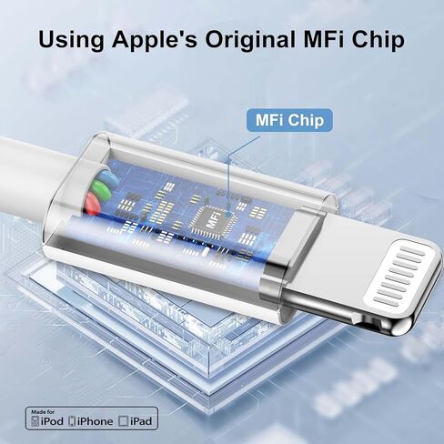 iPhone 15 Charger Fast Charging, iPad Pro charger, Apple USB C to USB C Cable 6ft/6ft/10ft with 20w Wall charger,Type C Cord for iPhone 15/15 Pro/15 Pro Max,iPad Pro,iPad Air 5/4/Mini,iPad 10,Andriod in Kuwait