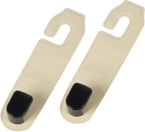 Car Purse Hook, Car Seat Leather Hooks for Headrest, Hanger Storage Organizer for Purse and Bags,Multifunctional Car Seat Backrest Storage Accessories(Pink-2 Pack) in Kuwait
