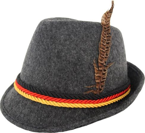 German Alpine Bavarian Oktoberfest Costume Hat with Feather in Saudi Arabia