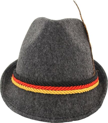 German Alpine Bavarian Oktoberfest Costume Hat with Feather in Saudi Arabia