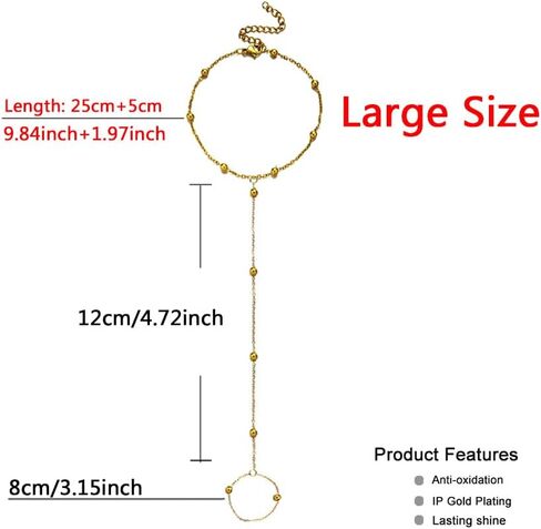 WangGao 1 Pcs Stainless Steel Single Toe Chain Barefoot Anklets for Women Satellite Chain Beach Foot Jewelry in Saudi Arabia