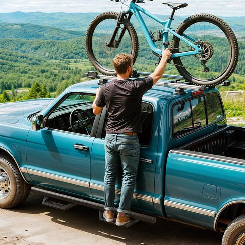 لوحات تشغيل OEDRO متوافقة مع Toyota Tacoma 2024-2025 كابينة مزدوجة، وقضبان خطوات جانبية منسدلة، وقضبان Nerf من الفولاذ الأسود in Kuwait
