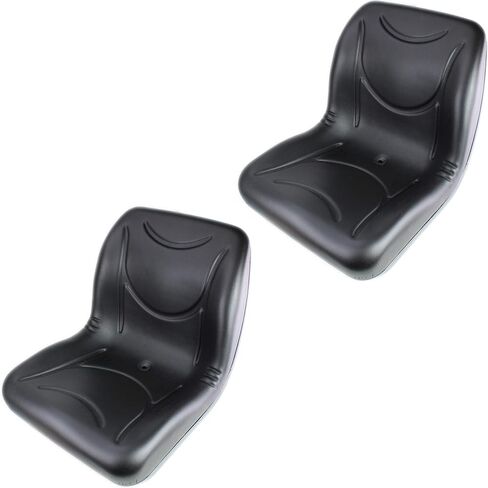 Two E-VG12160 (2pcs) Black Seats for John Deere Gator w/Drain Hole (M-Gator, E, Turf, TX 4X2, TH Turf, XUV550, 4X4 HPX, 4X2 Trail, 6X4 Trail ++) in Saudi Arabia