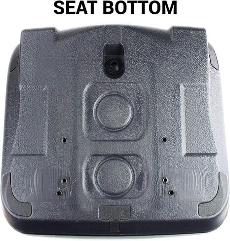 Two E-VG12160 (2pcs) Black Seats for John Deere Gator w/Drain Hole (M-Gator, E, Turf, TX 4X2, TH Turf, XUV550, 4X4 HPX, 4X2 Trail, 6X4 Trail ++) in Saudi Arabia