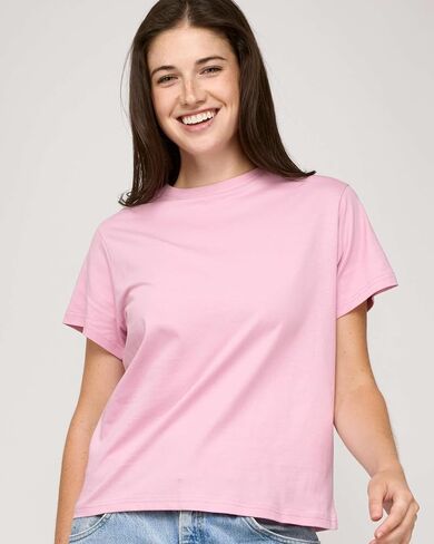 Real Essentials 5 Pack: Women’s 100% Cotton Relaxed Fit Short Sleeve T-Shirts Fashion Trendy Tees (Available in Plus Size) in Saudi Arabia