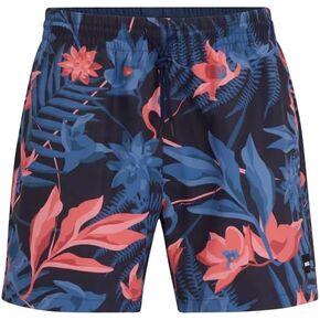 BOSS Men's Reev Tropical Print Swim Trunks