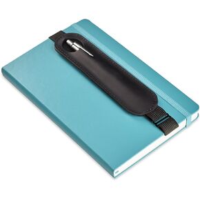 Leather Adjustable Pen Holder for Journals, Notebooks, Planners, Books, Pencil Sleeve Case Pouch (Cognac)