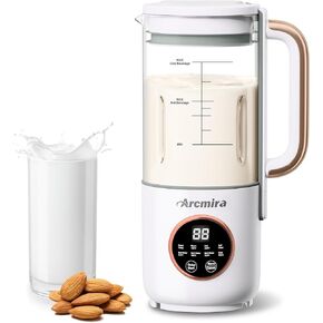 Automatic Nut Milk Maker, 35 OZ Homemade Almond, Oat, Soy, Plant-Based Milk and Dairy Free Beverages, Almond Milk Maker with Delay Start/Keep Warm/Boil Water, Soy Milk Maker with Nut Milk Bag