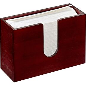 Bamboo Paper Towel Dispenser 4.8" x 11.6" x 7.8" - Wall Mount or Countertop for Multifold Hand Napkins - Bathroom, Kitchen, Home or Commercial Use (Espresso) in Kuwait