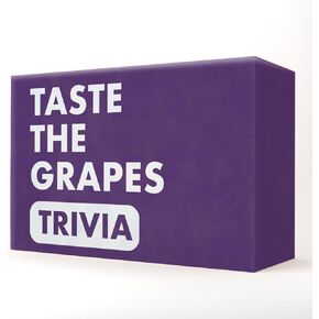 Taste The Grapes Trivia Card Game - Expand Your Vino Knowledge and Enjoy The Couples Card Games for Adults or Give The Ideal Vino Lover Gift! 150 Cards with 4 Categories.