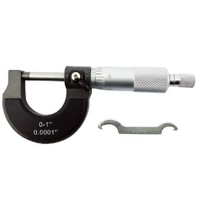 Nortools Outside Micrometer, Ratchet Stop, Lock Nut 0-1" /0.001" Precision Machinist Tool