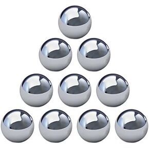 Four Brothers 1/2" Replacement Chromium Steel Balls for GraviTrax and Gravity Maze STEM Marble Run and Games (10 Pack)