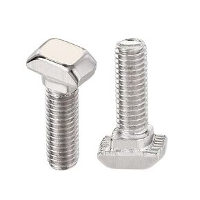 uxcell M6x12mm T-Slot Drop-in Stud Sliding Bolt Screw Carbon Steel for 30 Series Aluminum Profile 8pcs