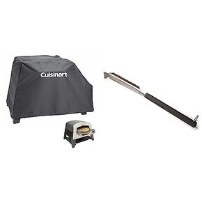 Cuisinart CPO-600 Portable Outdoor Pizza Oven & CPP-612 Aluminum Pizza Peel, 12"