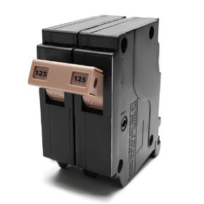C2125 2-Pole 125-Amp Circuit Breaker, Type C3/4-In Plug-On Molded Case Circuit Breaker, Thermal Magnetic Protection, 10 KAIC, 120/240V, Fit for Cutler Hammer Load Centers(5-Years Warranty)