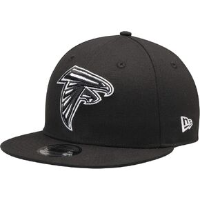 قبعة New Era NFL 9FIFTY باللون الأسود والأبيض قابلة للتعديل مقاس واحد يناسب الجميع in Kuwait