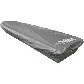 Pelican - Hull Mooring Boat Cover - Heavy Duty Waterproof UV Resistant Marine Grade Polyester - Fits 10-12 ft. Fishing Boats, Grey