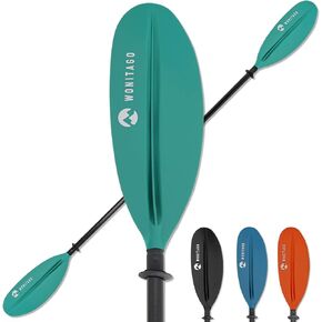 Kayak Paddles with Fiberglass Shaft and Reinforced PP Blade, Floating Adjustable Kayaking Oars, 3 Piece, 220-240 cm/86-94 Inches, 240-260 cm/94-102 Inches