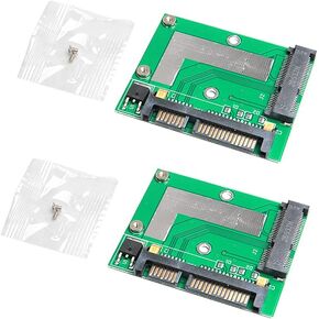 2Pcs Mini PCIE MSATA SSD to 2.5'' SATA 6.0GPS Adapter Converter Card Module Board