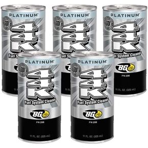 5 cans of New BG 44K Platinum