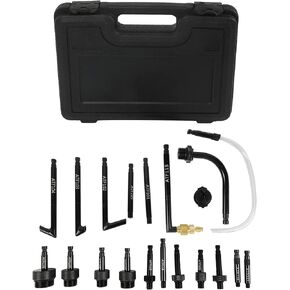 PLAYOCCAR Transmission Fluid Fill Adapter Kit, 20PCS ATF Filler Adapters Automatic Gearbox Oil Refill Connector Tool Set Compatible with Mercedes-Benz, Ford, GM, etc.