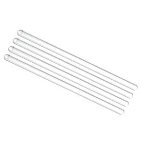 MECCANIXITY 3.3 Borosilicate Glass Stick 9.8" Length 6mm Dia Stir Rod Mixing Tools 4Pcs