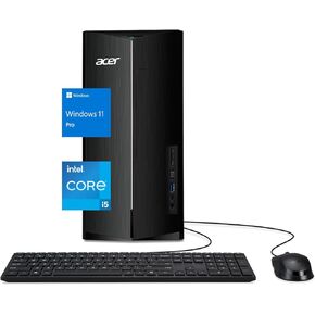 كمبيوتر مكتبي آيسر أسباير الجيل الثالث عشر إنتل كور i5-13400 برج الأعمال، ذاكرة وصول عشوائي 64 جيجابايت، 2 تيرابايت PCIe SSD، قارئ بطاقة SD، واي فاي 6، HDMI، RJ-45، لوحة مفاتيح وماوس سلكية، ويندوز 11 برو، أسود in Saudi Arabia