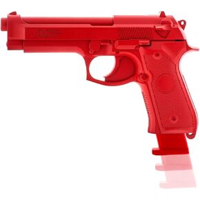 ASP Enhanced Red Gun, Realistic Safe Training Replica Handgun, Non-Firing Law Enforcement Training Gun with Removable Dummy Magazines