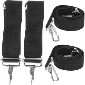 4pcs Snare Drum Strap Instrument Parts Drum Dampeners Adjustable Drum Shoulder Sling Marching Snare Drum Instrument Belt Drum Strap Replacement Drum Belt Metal Tool Belt Polyester
