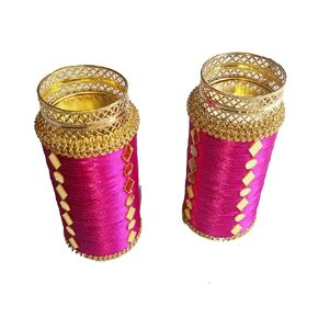 Acrylic Diwali Rangoli Diya/Home Decor/Gift for Home/Floor Stickers/Floor Decoration New Year Gift Acrylic Rangoli Set of 2 Pink Diya Stand 3OC44