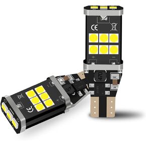 921 912 LED Bulb Backup Reverse Light, 6500K Cold White Light, Super Bright High Power Plug and Play Replacement T15, 906, 904, 902, 922, W16W Bulbs 2PACK