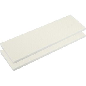 X AUTOHAUX 400x120x15mm 2pcs Car Garage Wall Guard Door Bumper Protector Anti Collision Water Resistance White