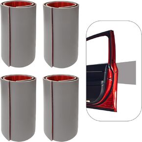 RUBBER BOND Garage Wall Protectors 4 Pack - 6x15 Inches Strong Self-Adhesive Bumper Protectors for Garage Walls - Anti-Scratch and Waterproof Garage Wall Protector for Car Doors (6 x 15 Inches, Grey)