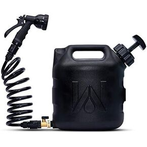 WaterPORT GoSpout 2 Gallon Portable Water Tank with Hose and Sprayer for Camping Showers, Rinsing Overlanding Gear, Vehicle Water Storage, Off Road Showers