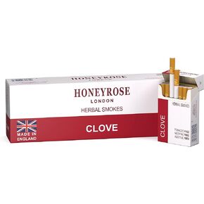 Honeyrose Clove - 100% Tobacco & Nicotine Free Herbal Cigarette, All Natural, Made in England (1)