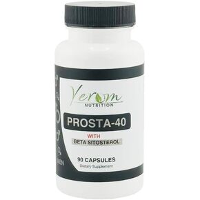 Prosta-40 with Beta Sitosterol - Supports Prostate Health - Promotes Healthy Urinary Function - 90 Capsules