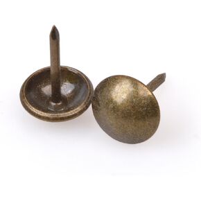 Upholstery Tacks Furniture Nails Pins 150pcs (Antique Brass)