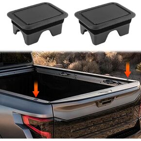 2PCS Stake Pocket Covers, Truck Bed Rail Caps, Dustproof Truck Bed Hole Plugs, Rail Cover Car Exterior Accessories Protecting Rear Truck Holes Covers Compatible with Dodge Ram 1500 2019-2022