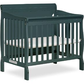 Alice 3-in-1 Full Panel Convertible Mini Crib, Storm Grey, Greenguard Gold Certified