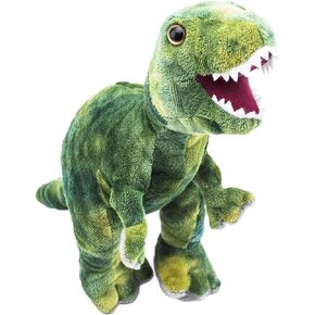 AIXINI Stuffed Dinosaur Plush Toy - 10" Long Realistic Stuffed Animal Toy for Boy Girls Kids and Toddlers, Green