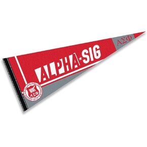 Alpha Sigma Greek Pennant Banner Flag