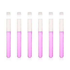 Plastic Test Tubes with Caps, 50pcs Dia.16x125mm | 25ml, Nature Colored Test Tubes with Lids, LVI001