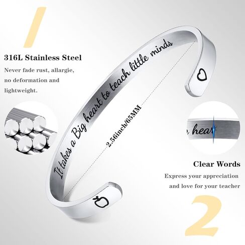 2024 Graduation Gifts Inspirational Bracelets-Class of 2024 Cuff Bangle Bracelets for Her, College High School Masters Adult Graduate Jewelry for Women Daughter Granddaughter Friend with Gift Card in Saudi Arabia